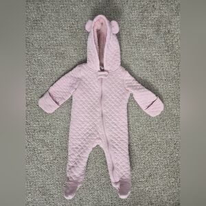 Carter's Pink Quilted Hooded Footie